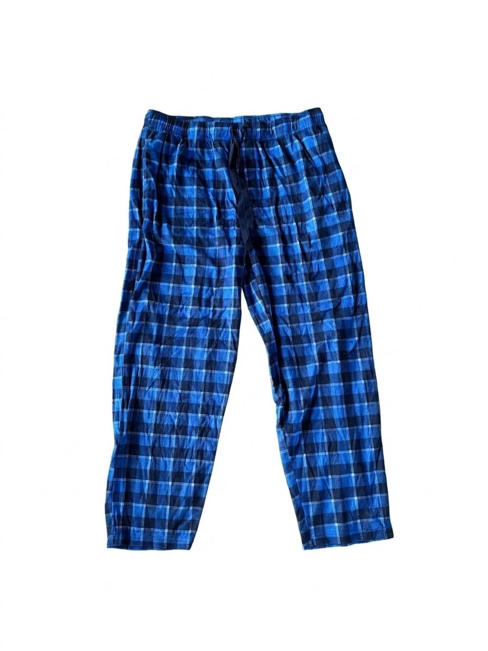 Blue Plaid Pajama Pants | Men’s L | Cozy Relaxed Fit